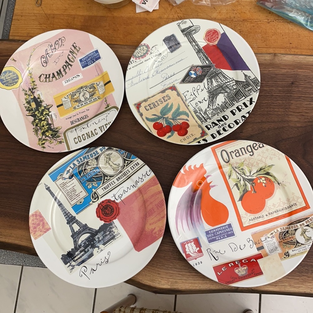 Rosanna Appetizer plates set of 4